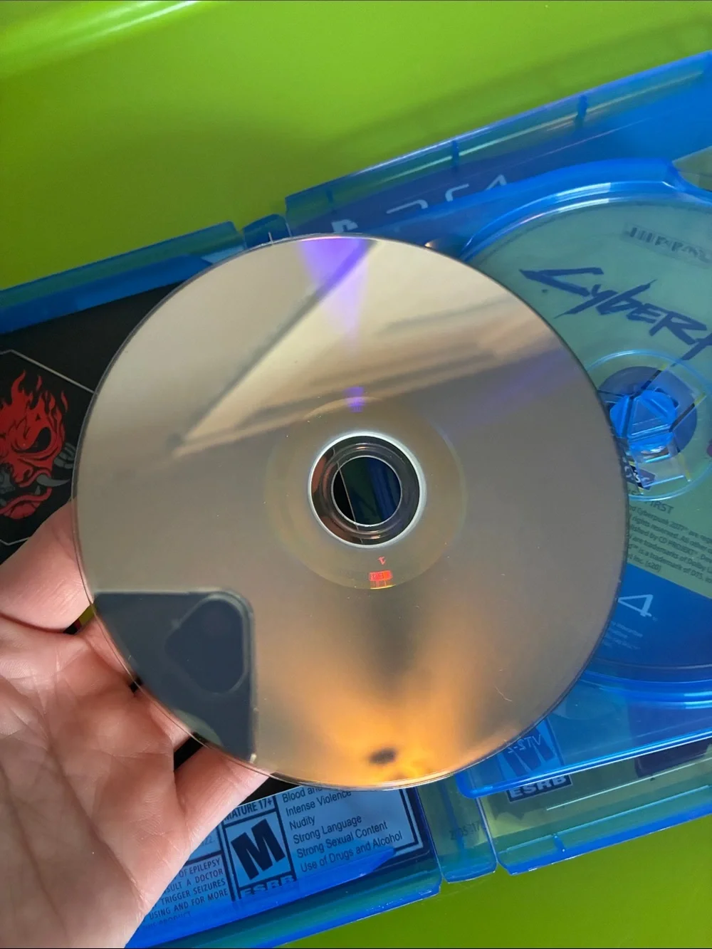 PS4 Cyberpunk 2077 two disc video game pre owned